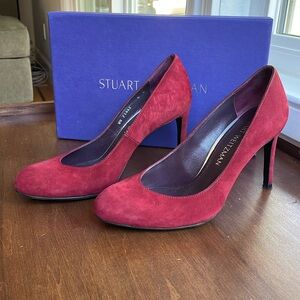 Stuart Weitzman Scarlet Suede pumps